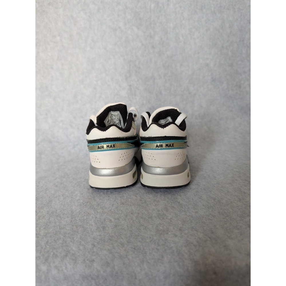 Toddler Nike Air Max Classic Bw Vintage Y2k 2009 Leather Hype 2c White Teal - Picture 10 of 16